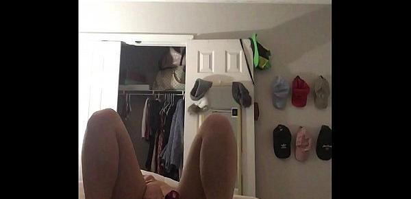  Petite 18yo High School Cheerleader Rides Her Dildo - The Panty Bank